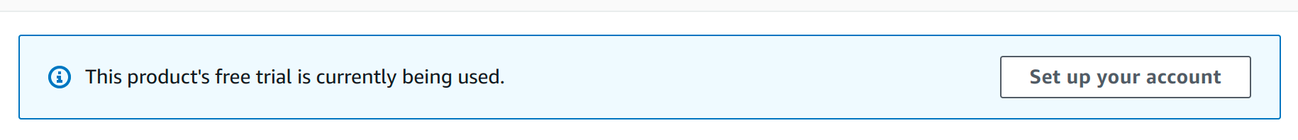 Set up your account modal