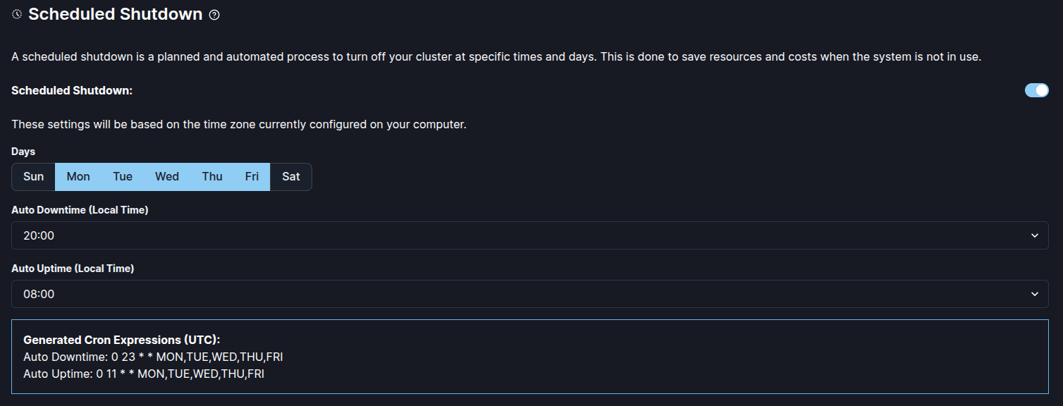 shutdown-config