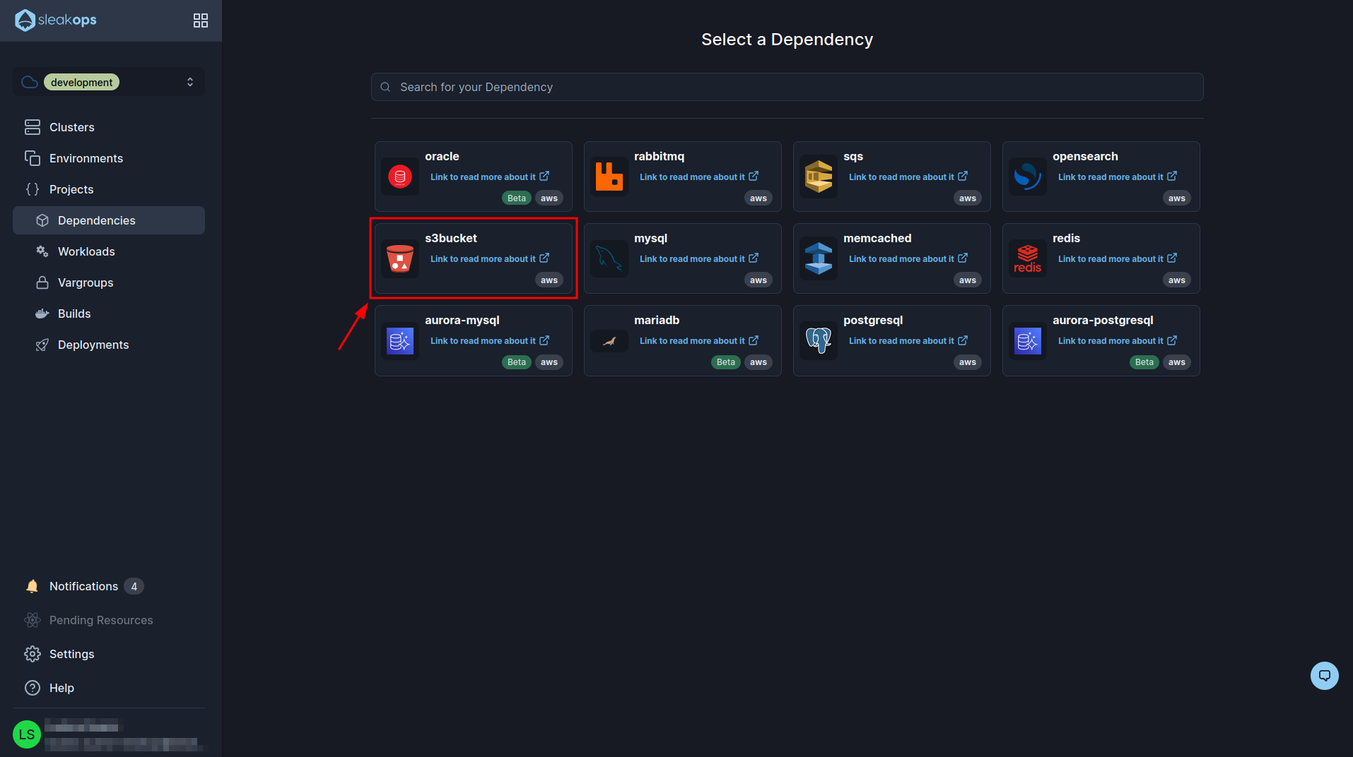 click-create-s3-dependencies-2-reference