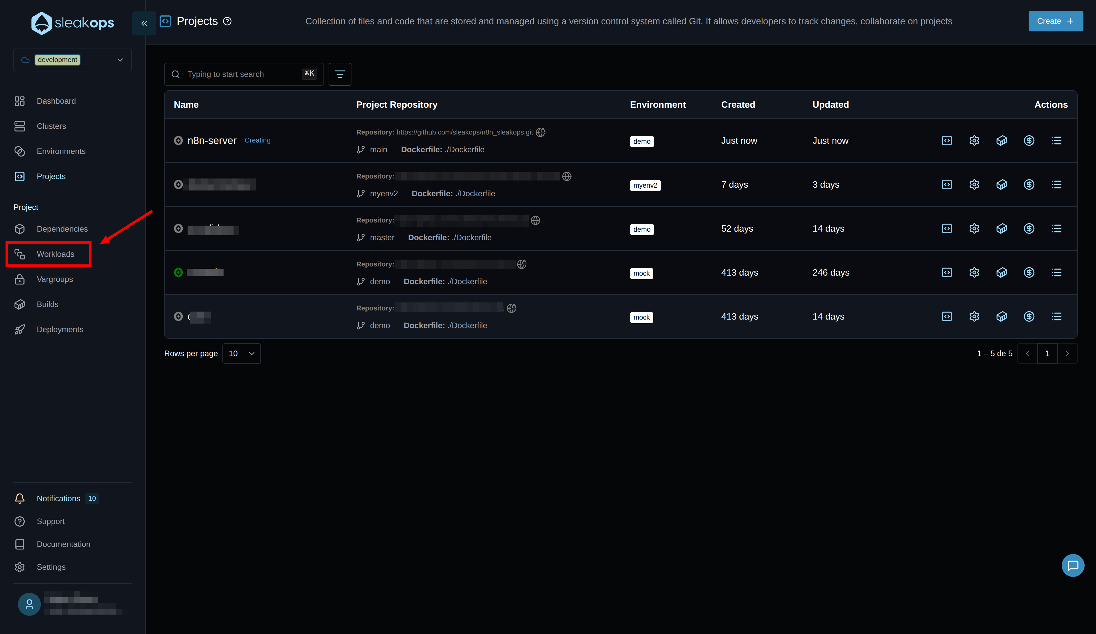 click-workloads-reference
